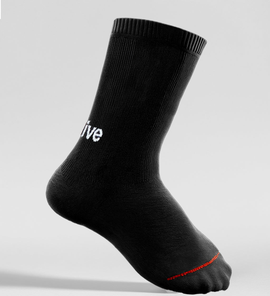 Mini Lockup Sock - Black/White