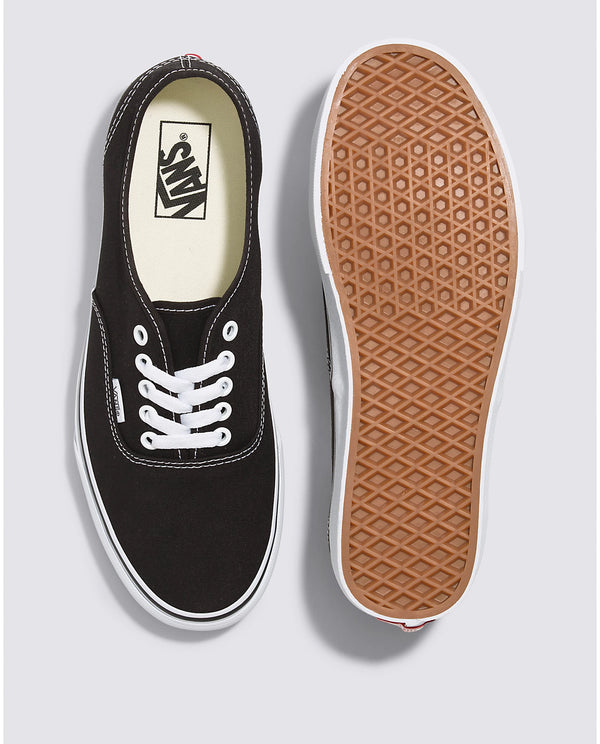 Vans authentic classic black top white