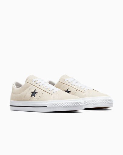 CONS ONE STAR PRO SUEDE SHOE Egret White Black Active Ride Shop