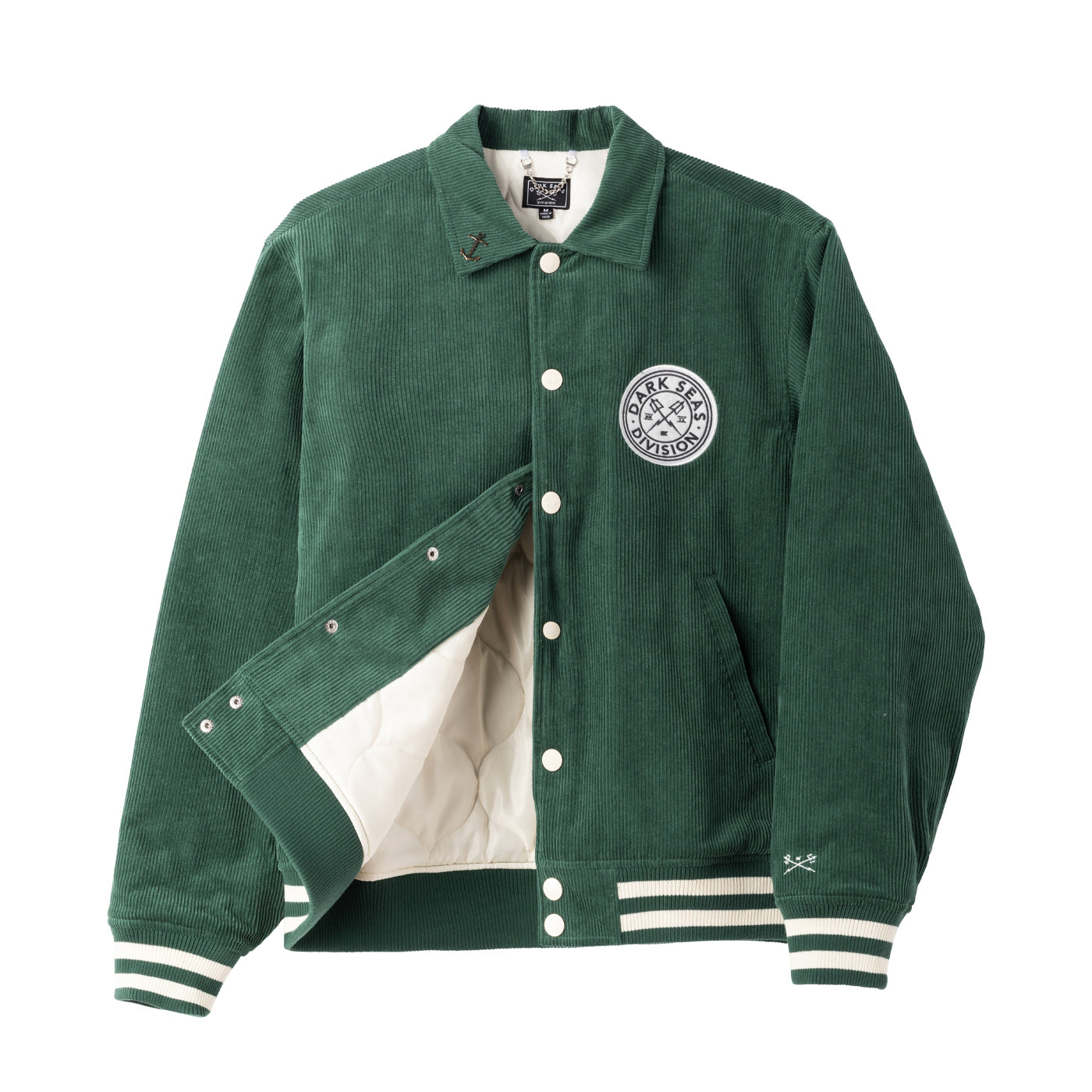 Lacoste varsity jacket in navy with patches and back print | ASOS