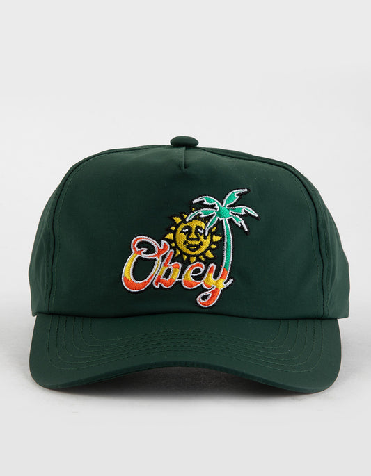 Tropical 5 Panel Nylon Snapback