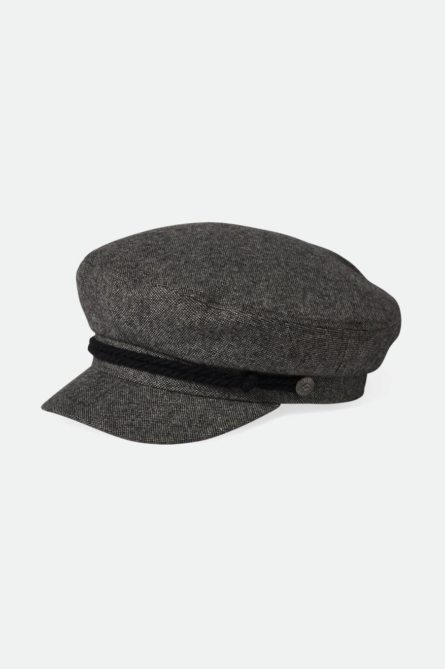 Fiddler Fisherman Cap - Grey/Black