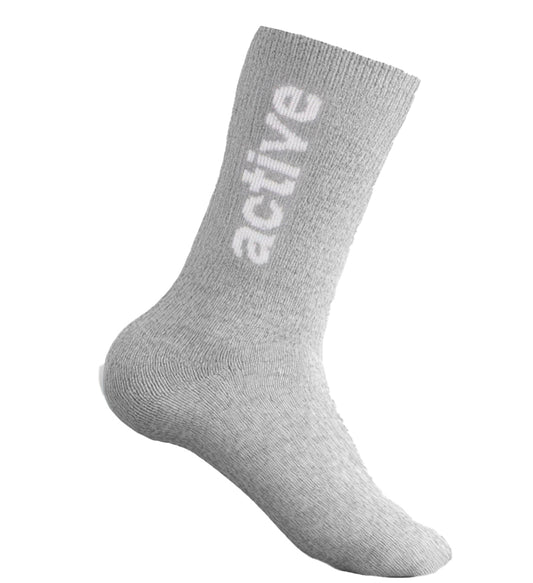 Men's Lockup Crew Sock - Heather Grey