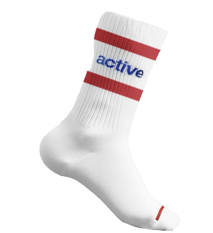 Lockup Stripe Sock - Red/White/Blue