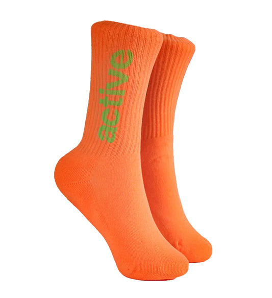 Youth Lockup Sock - Orange