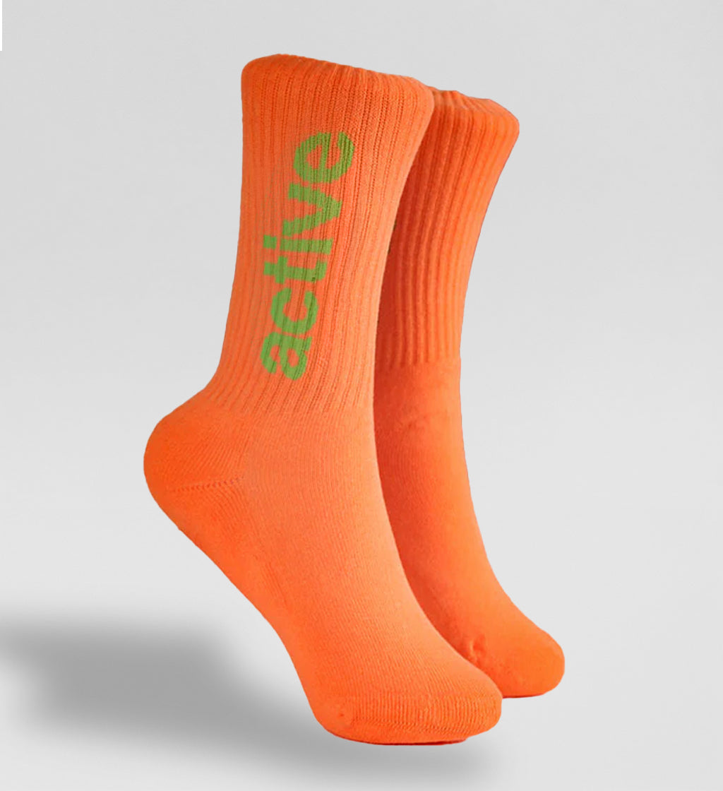 Youth Lockup Sock - Orange