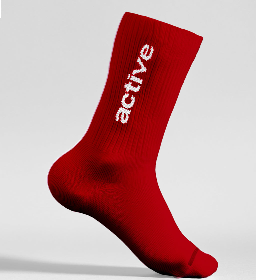 Active Lockup Sock - Red