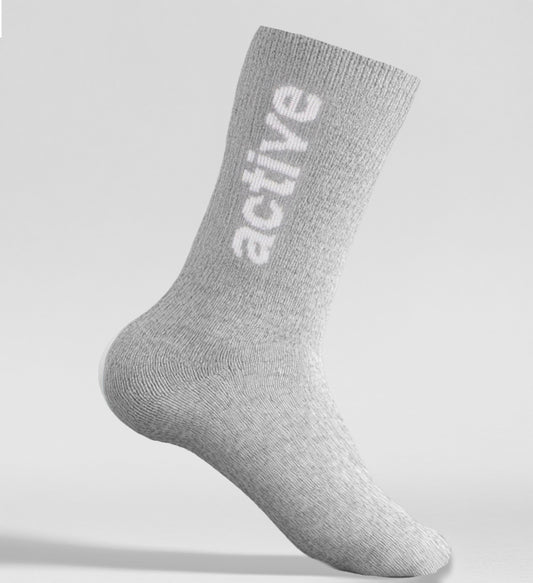 Lockup Crew Sock | Heather Grey |