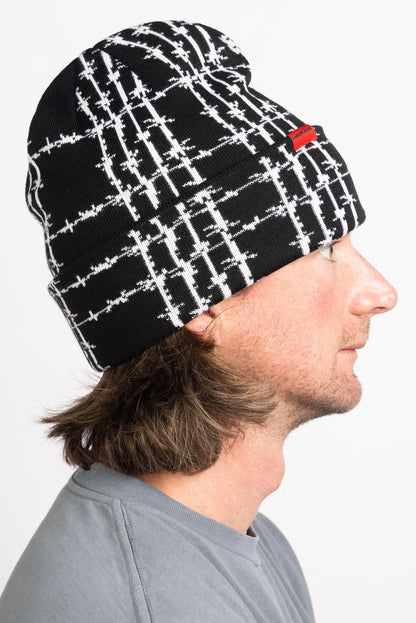 Barbed Plaid Beanie