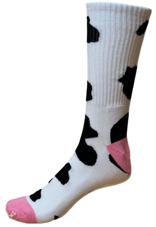 Cow Sock - Black/White