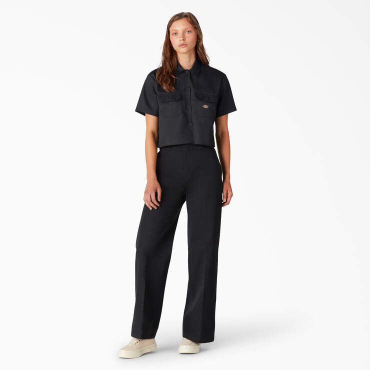 Women's Twill Crop Work Shirt