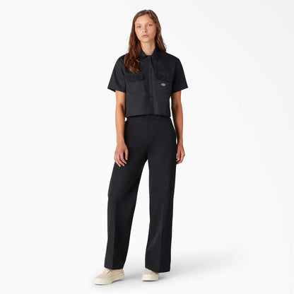 Women's Twill Crop Work Shirt