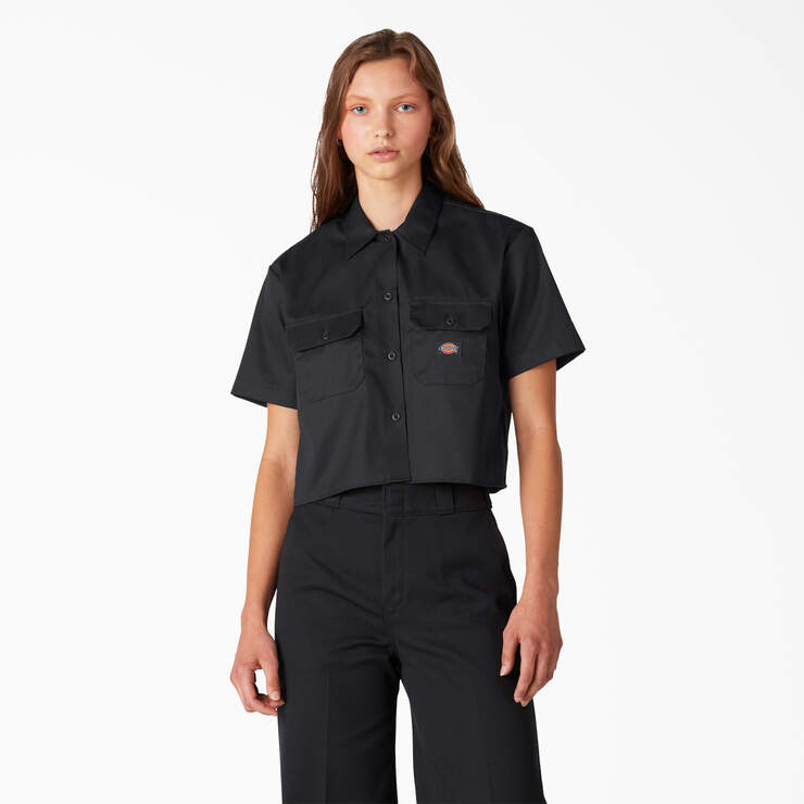 Women's Twill Crop Work Shirt