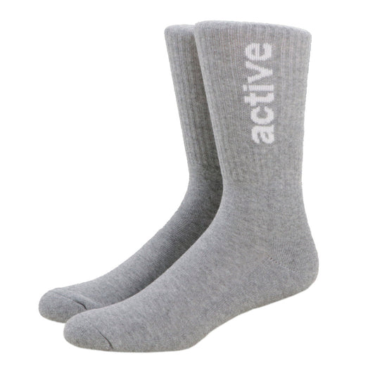 Lockup Crew Sock | Heather Grey |