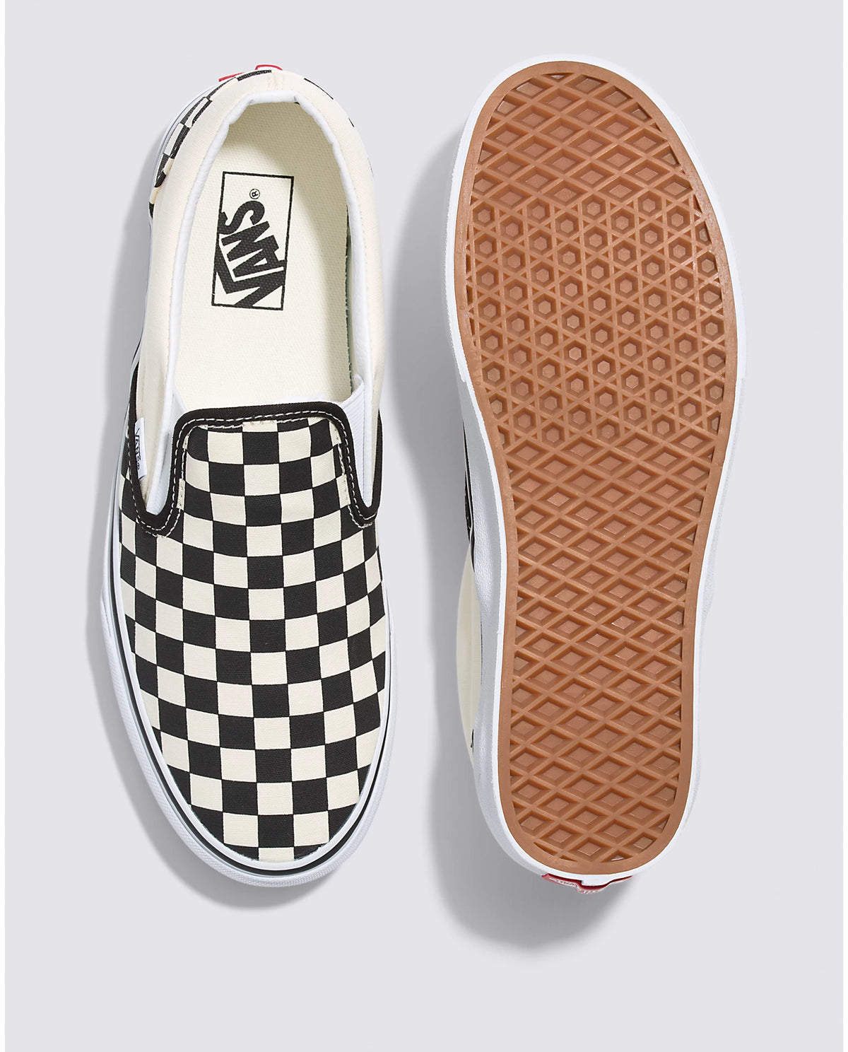 Classic Slip-On Shoe - Checkerboard/White