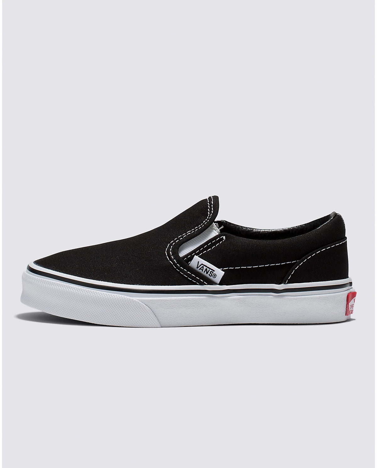 Youth Classic Slip-On Shoe - Black/True White