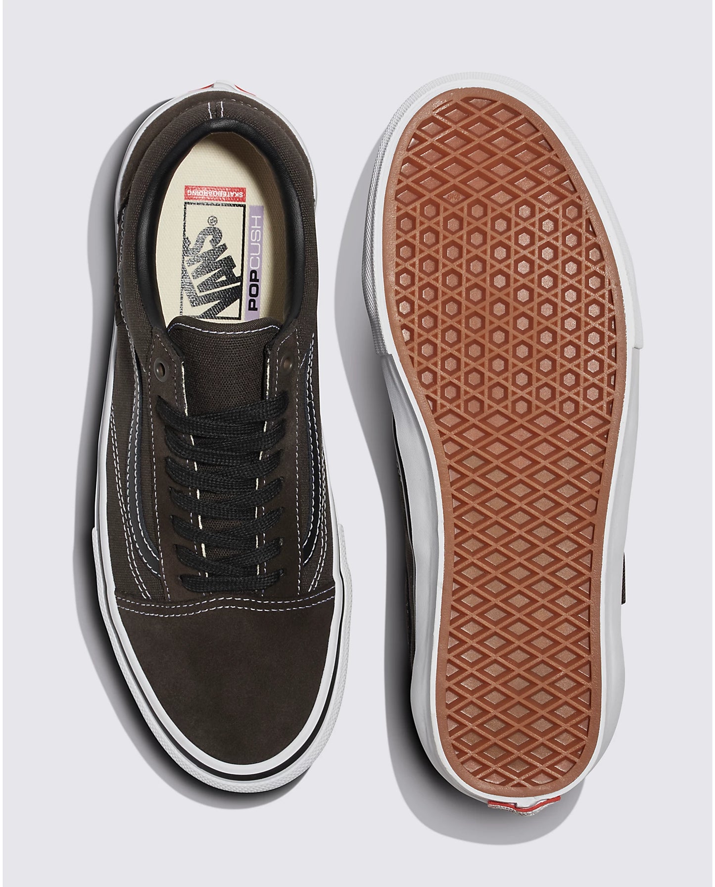 Skate Old Skool Shoe - Chocolate/White