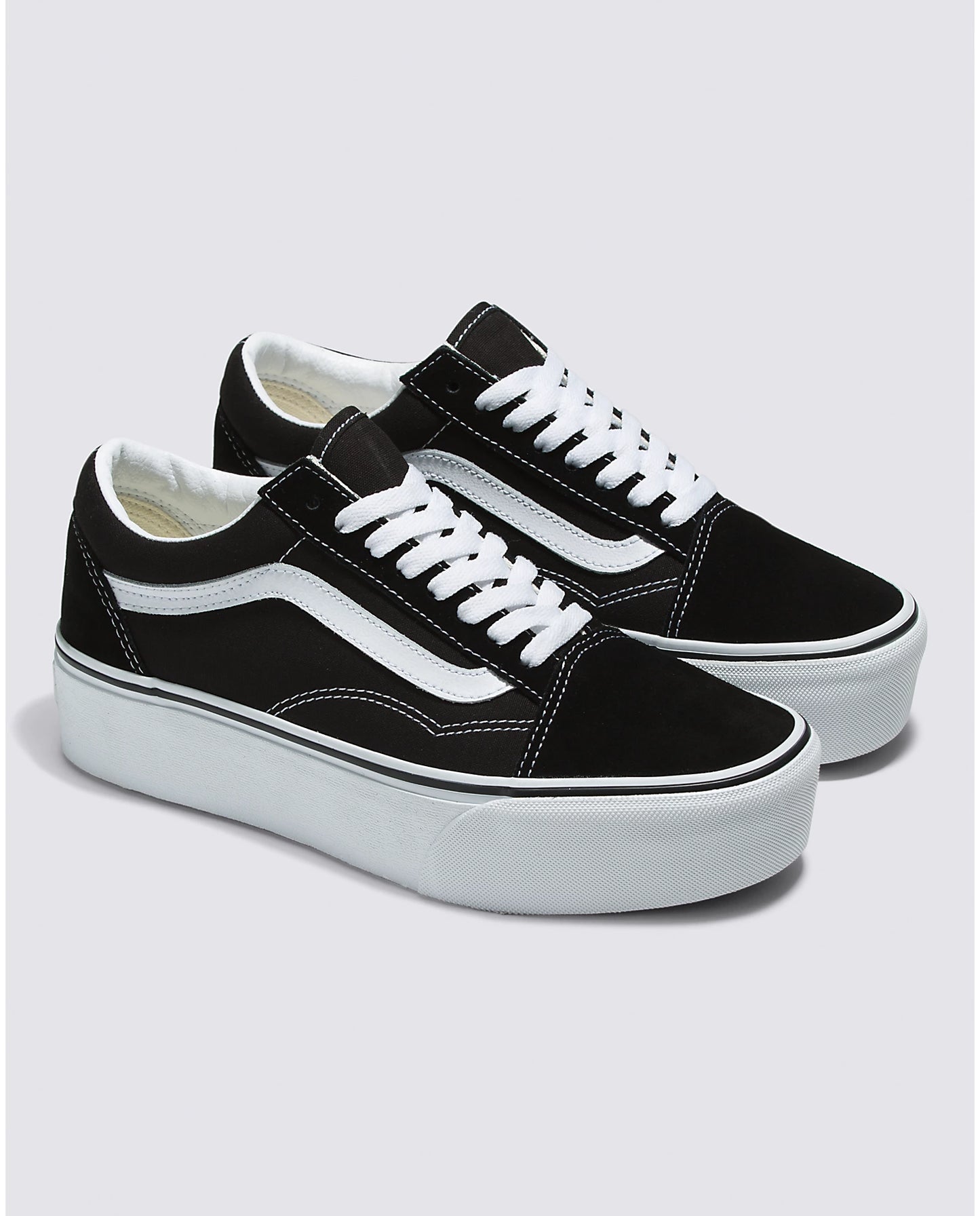 Women's Old Skool Stackform Shoe - Suede/Canvas Black/True White