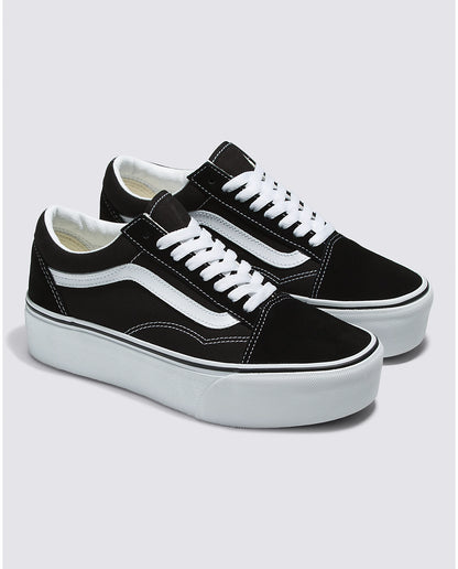 Women's Old Skool Stackform Shoe - Suede/Canvas Black/True White