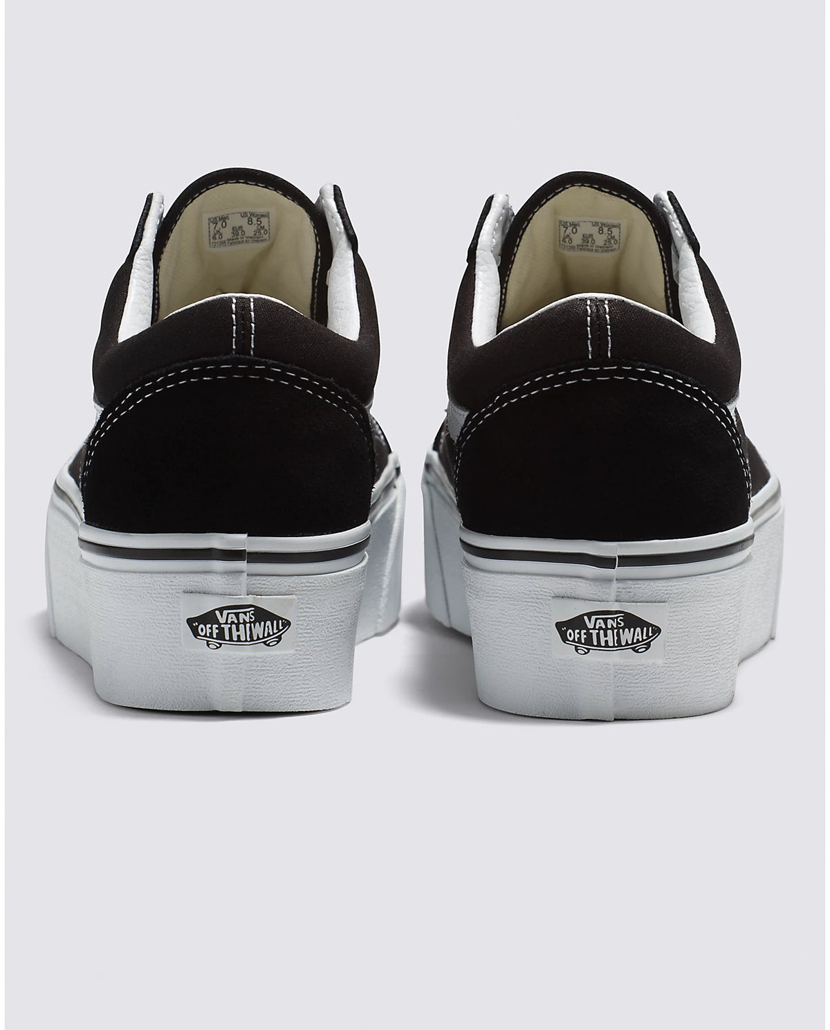 Women&#39;s Old Skool Stackform Shoe - Suede/Canvas Black/True White