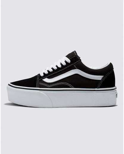 Women's Old Skool Stackform Shoe - Suede/Canvas Black/True White