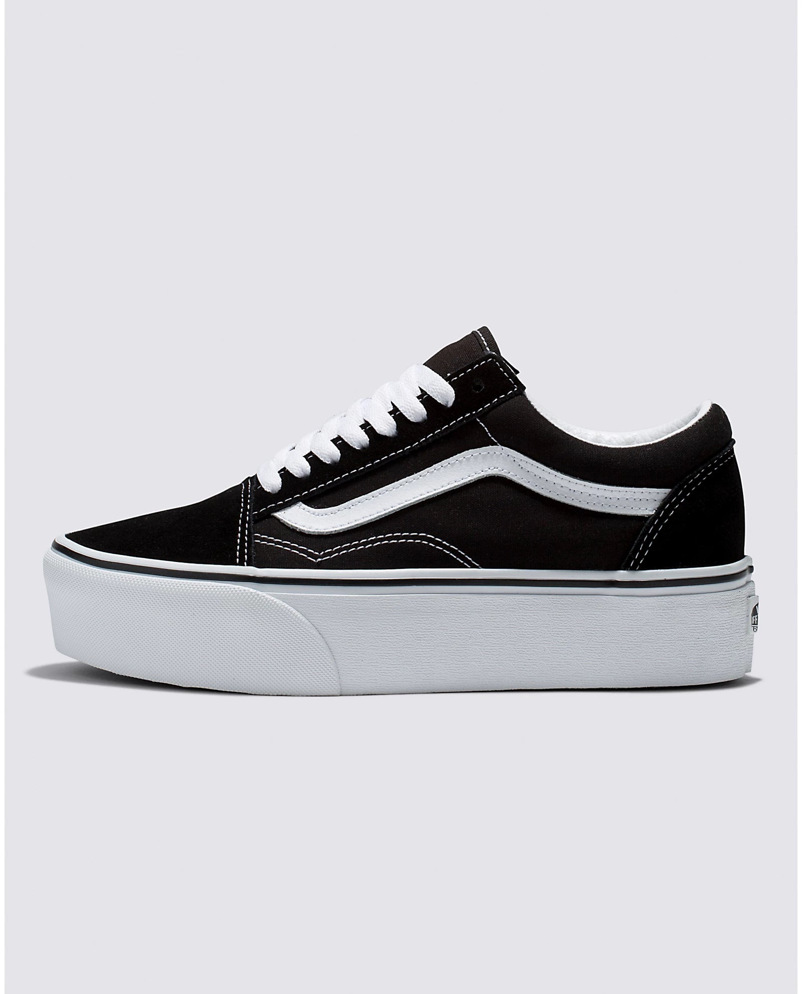 Vans Women s Old Skool Stackform Shoes Black White