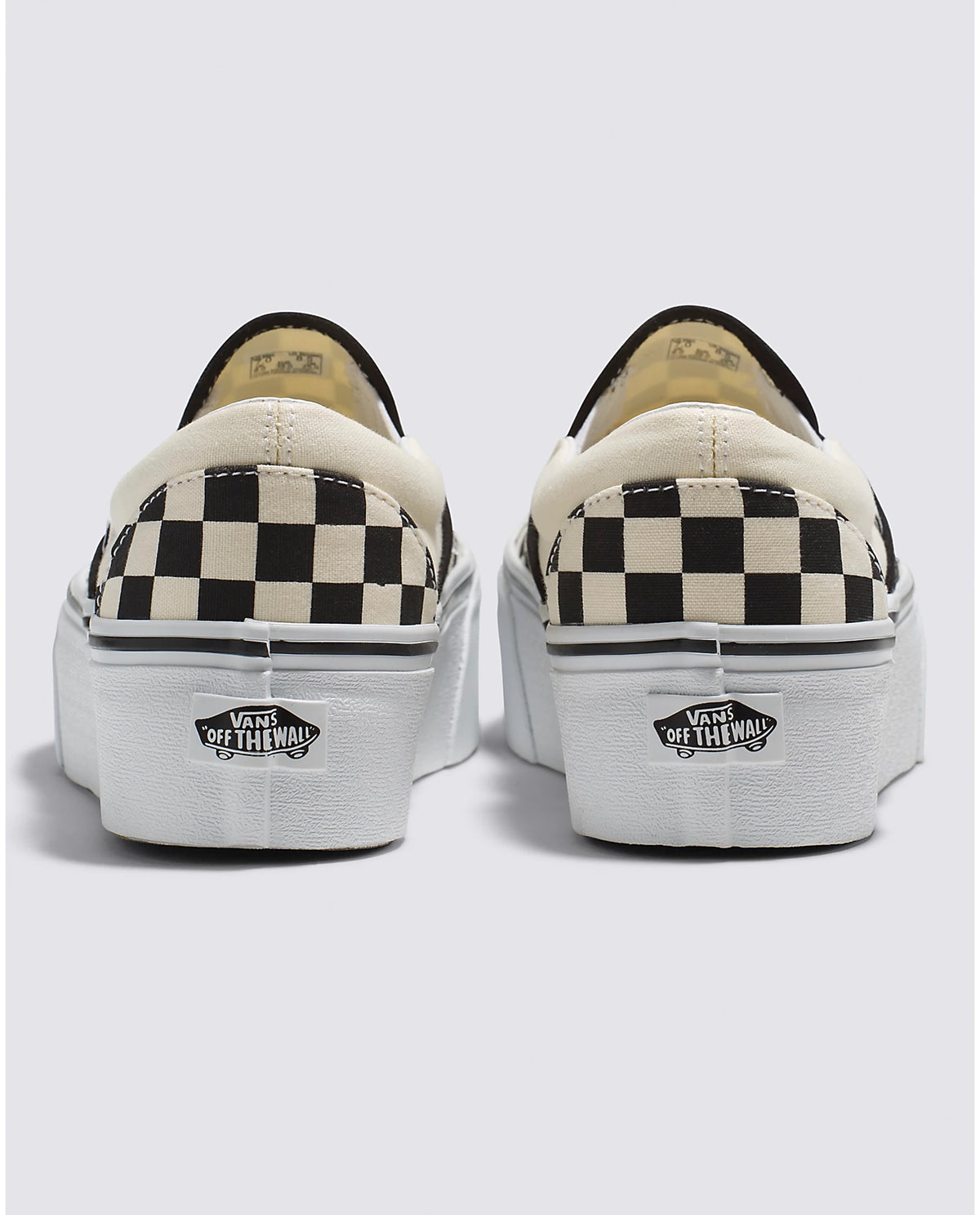 Women&#39;s Classic Slip-On Stackform Shoe - Checkerboard/White