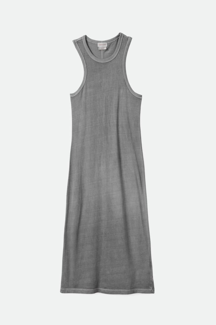 Carefree Organic Garment Dyed Tank Dress - Washed Black