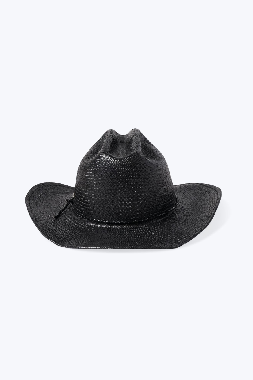 Range Straw Cowboy Hat - Black