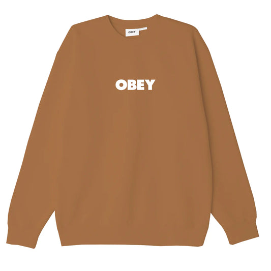 Obey Bold LS T-Shirt - Brown