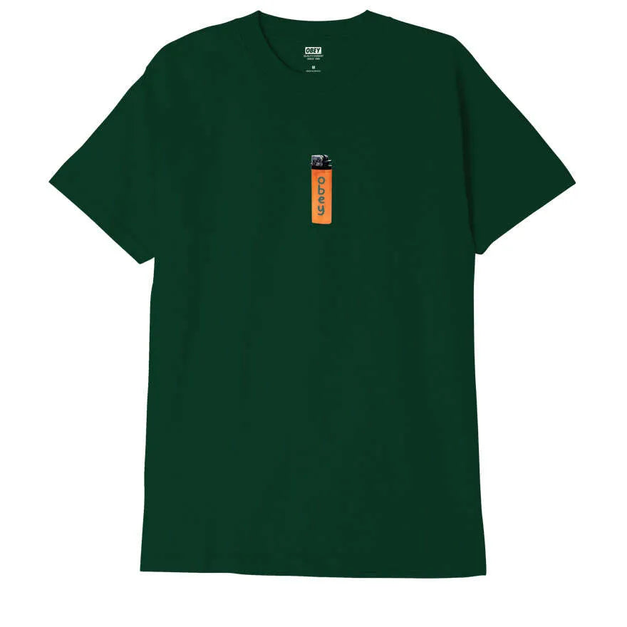 Obey Lighter T-Shirt - Forest