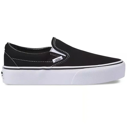 Classic Slip On Platform Shoe - Black