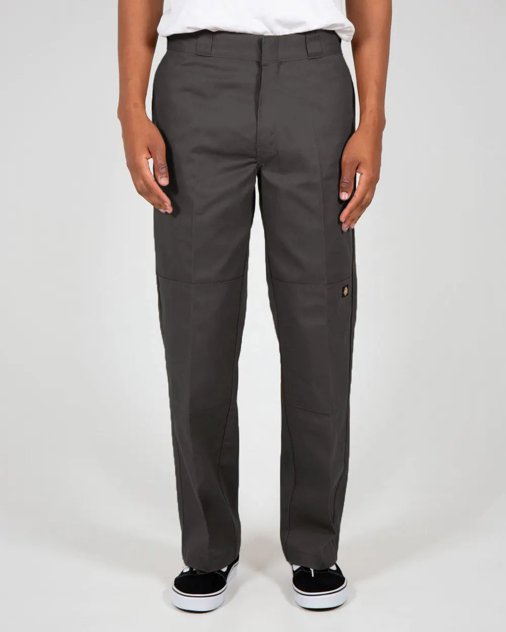 Loose Fit Double Knee Work Pant - Charcoal
