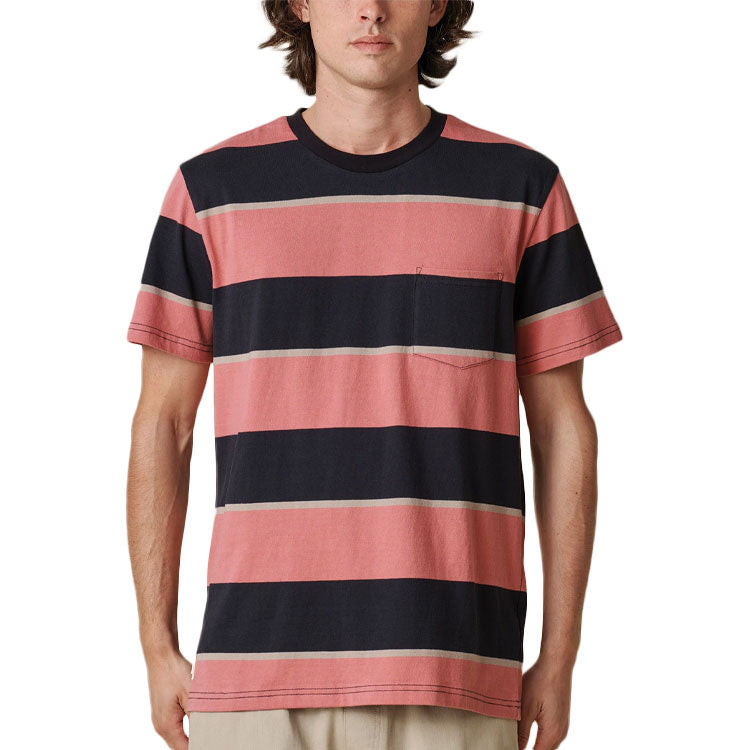 Bootleg Dreams Stripe T-Shirt - Red