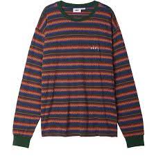 Complex Jacquard LS T-Shirt-Cedar Multi