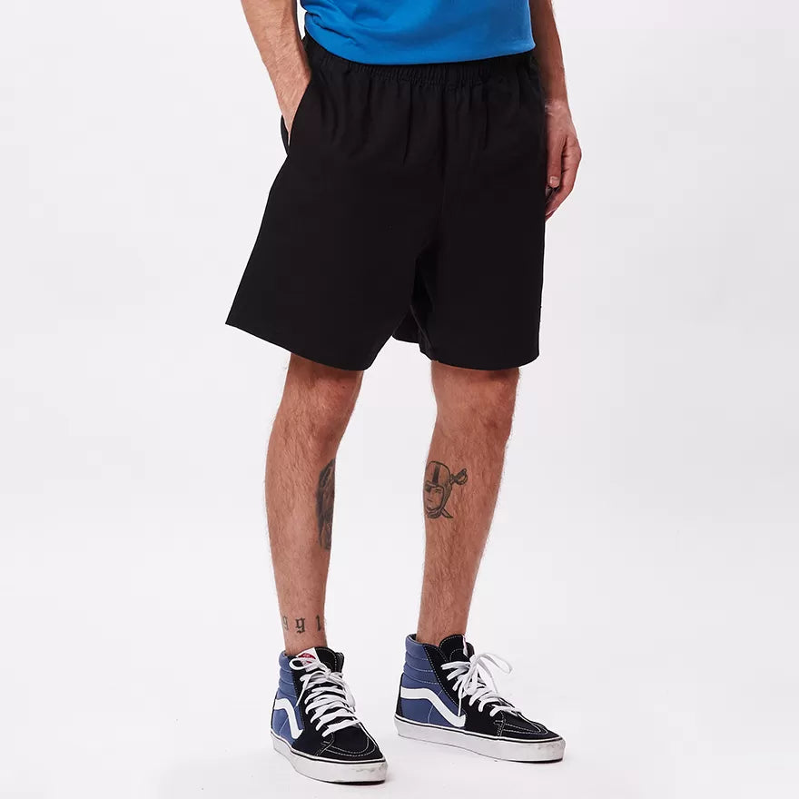 EASY RELAXED TWILL SHORT - Black