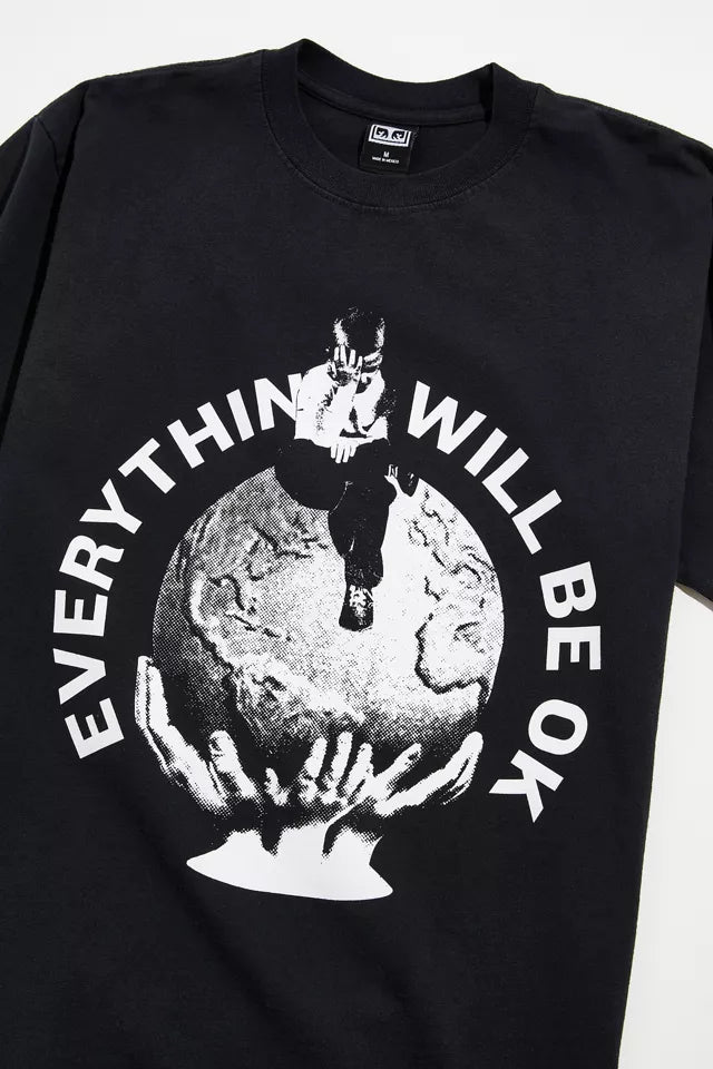 Everything Will Be Ok T-Shirt - Off Black