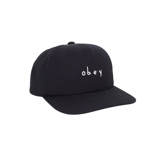 Gaze Panel Hat - Black