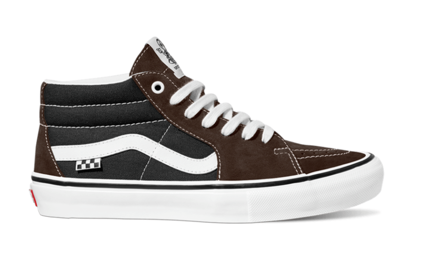 Skate Grosso Mid Shoe - Dark Brown/Navy
