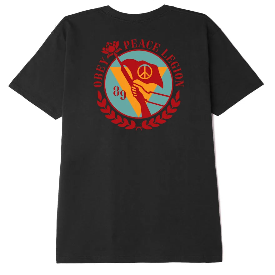 Obey Peace Legion T-Shirt - Off Black