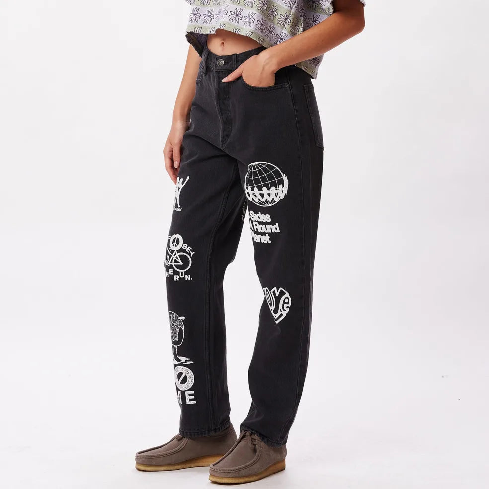 Taylor Denim Pants - Dusty Black