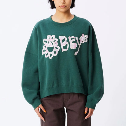 Nana Obey Crew Neck - Dark Cedar