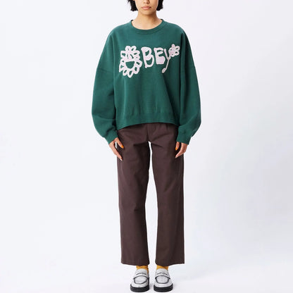 Nana Obey Crew Neck - Dark Cedar