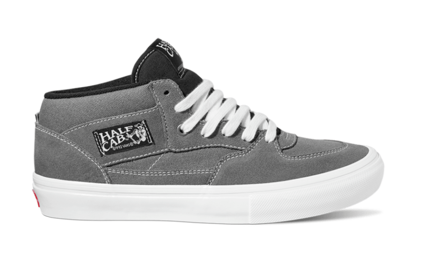 Skate Half Cab Shoe - Grey/White