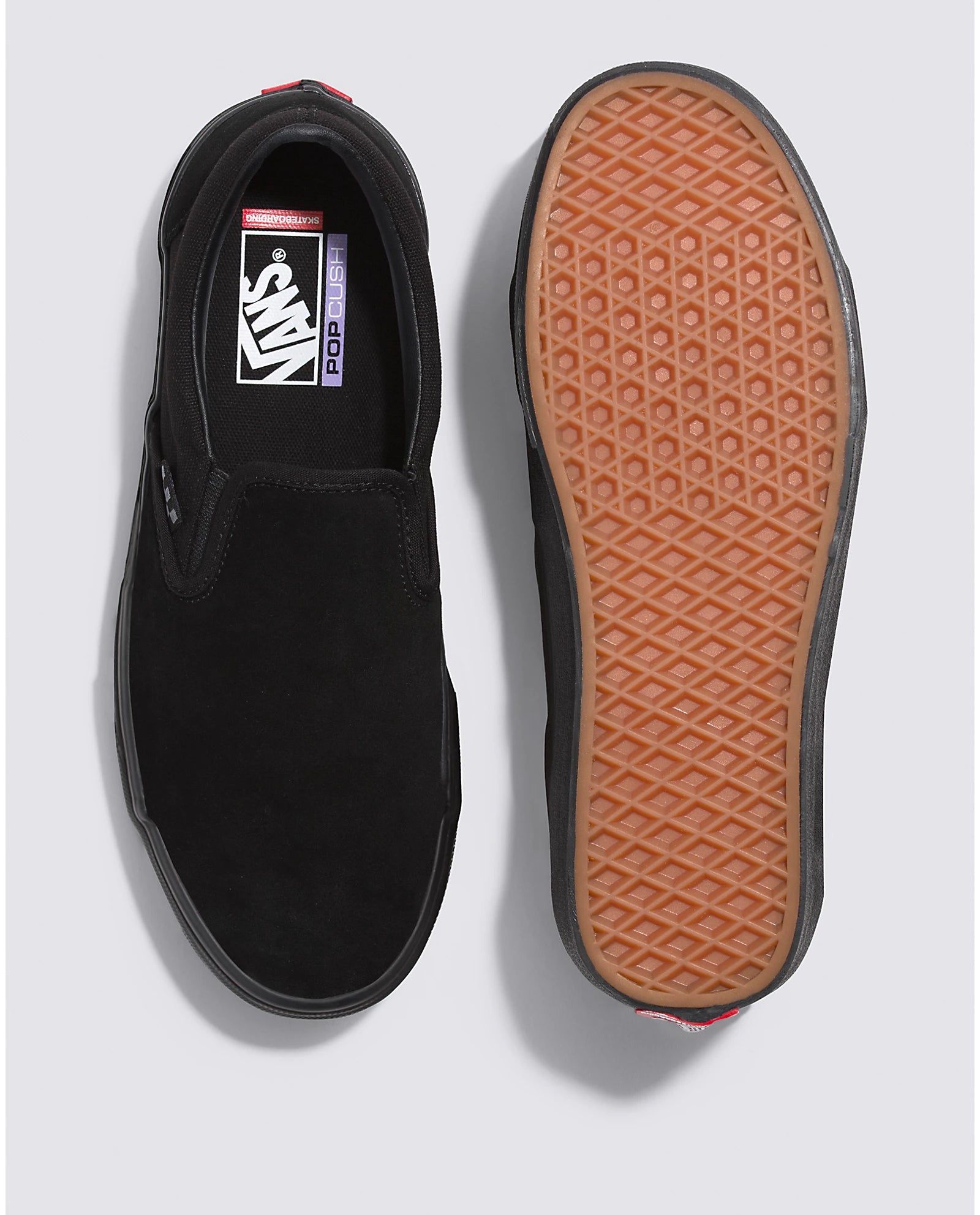Vans blackout slip on top pro