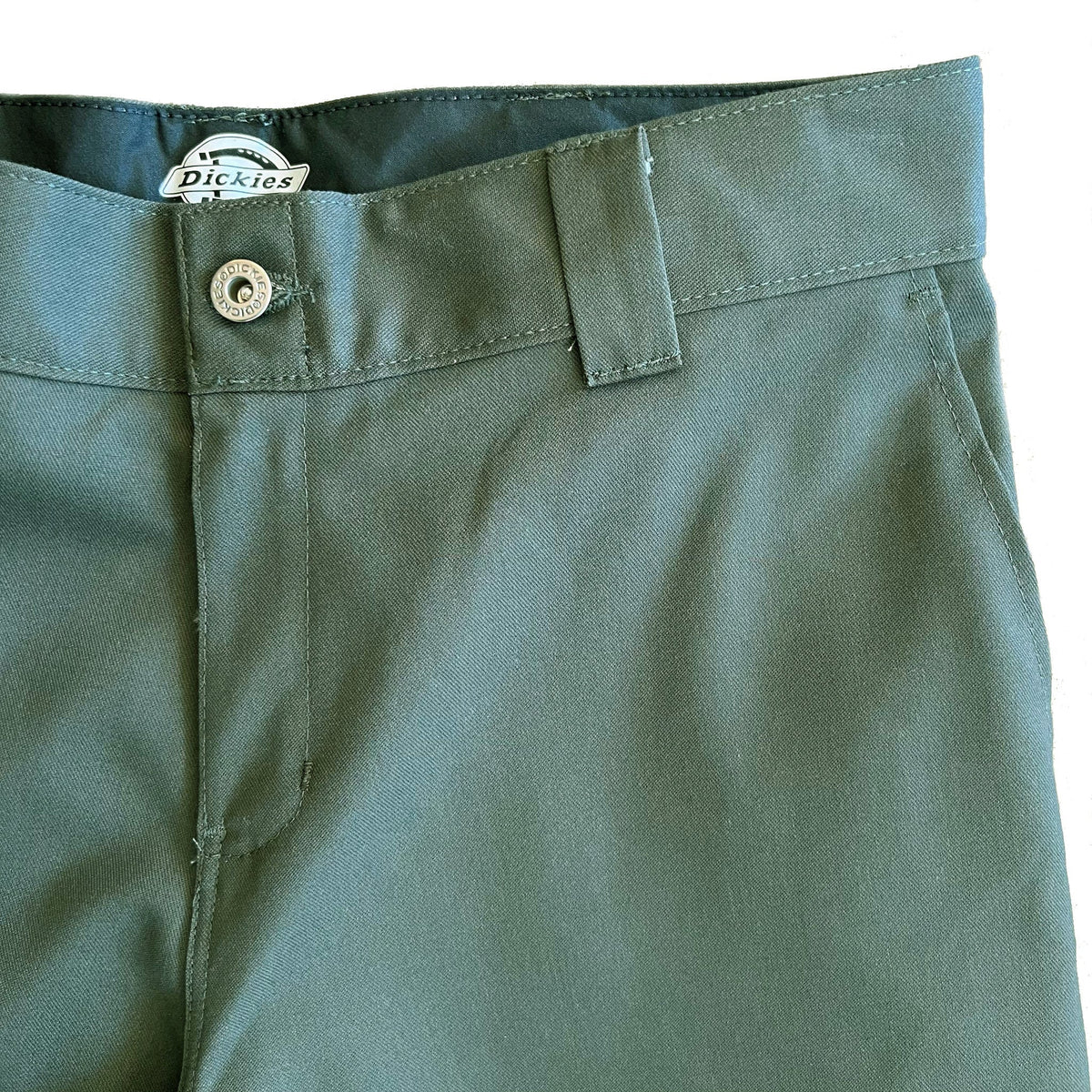 Jamie Foy Loose Straight Twill Pant - Olive Green