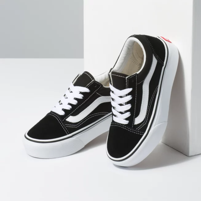 Old Skool Platform Shoe Black White Active Ride Shop
