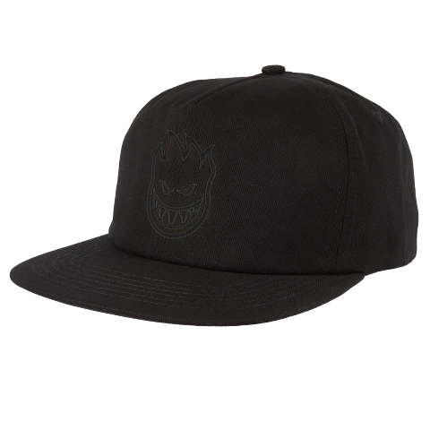 Bighead Structured 5 Panel Hat - Black