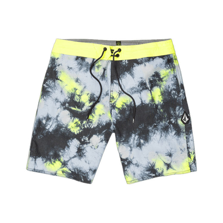 Saturate Stoney 19&quot; Boardshort  - Lime Tie Dye