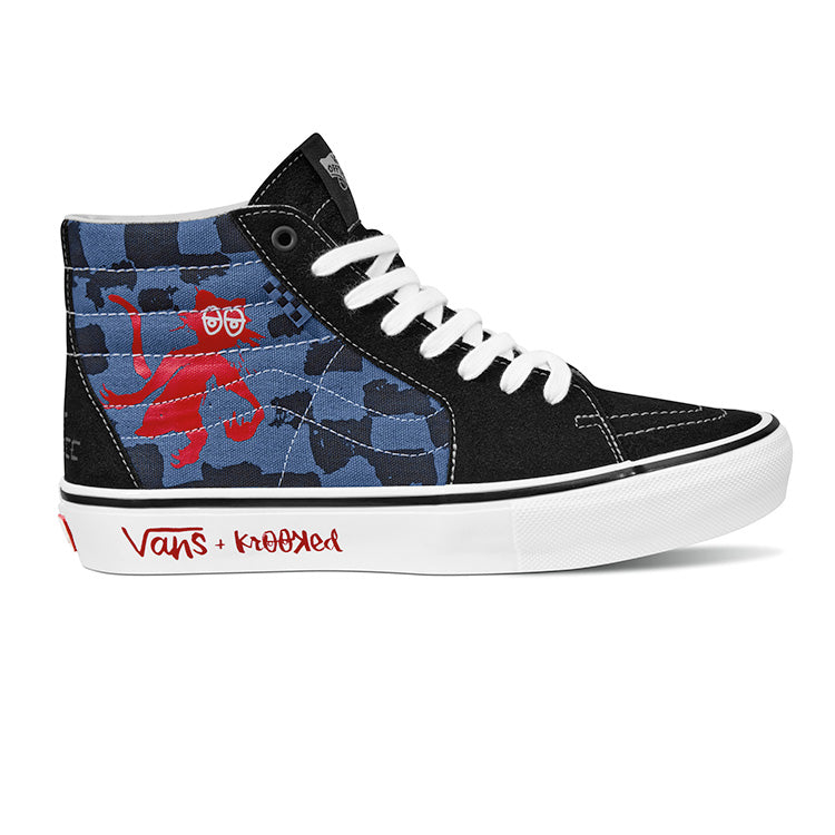 Skate SK8-Hi Shoe - Krooked By Natas For Ray (Blue)